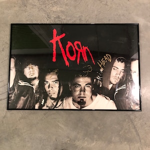 Rare First Album Korn Poster - Signed