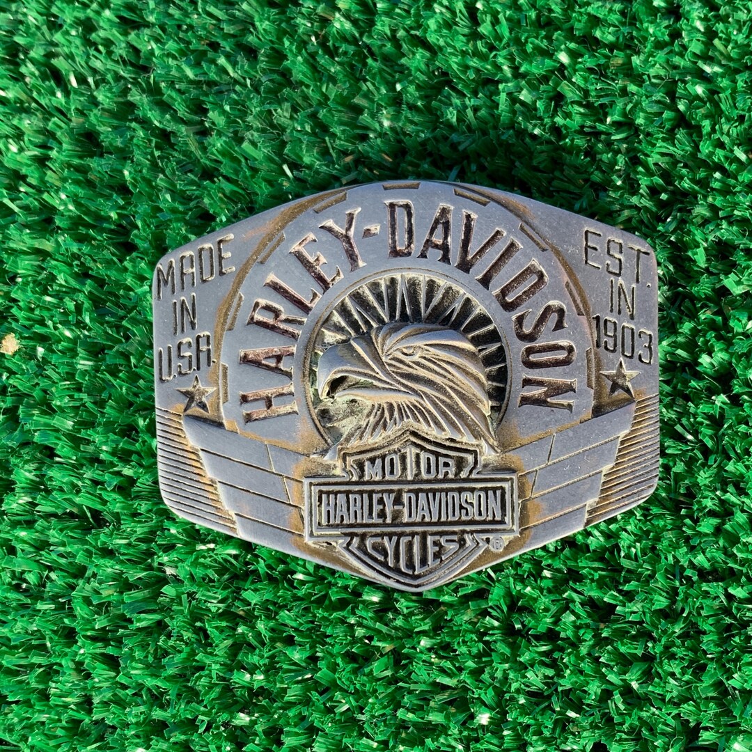 Harleton Buckle Harley Davidson Vintage Belt Buckle - Etsy Canada