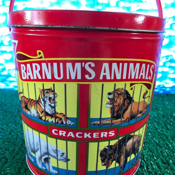 Vintage Barnums Animal Cracker Tin With Handle. Etsy