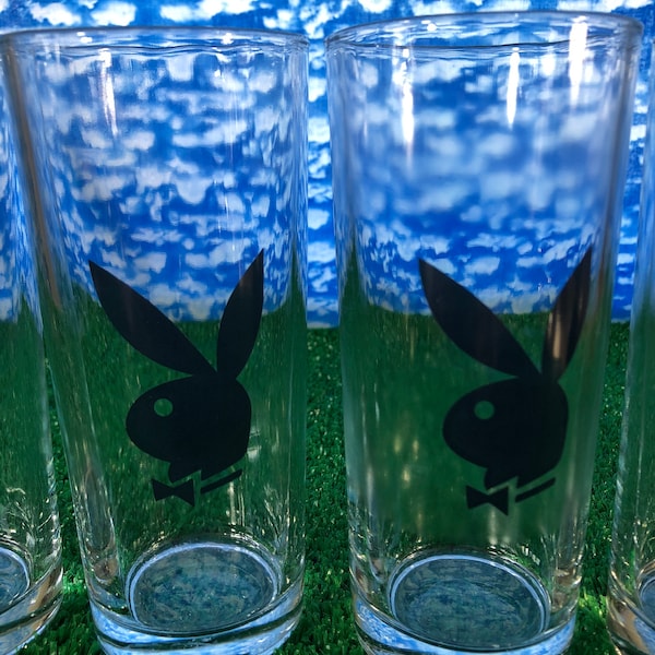Playboy Drinking Glasses Etsy