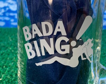 Rare Sopranos ‘Bada Bing Club’ Glass Mug