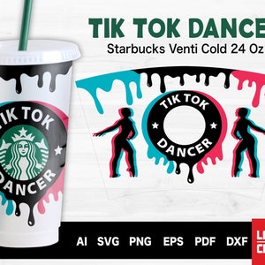Download BUNDLE Tiktok Starbucks Cup svg Tik Tok Queen Starbucks Cup | Etsy