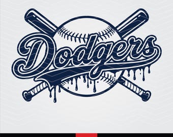 Dodgers SVG PNG, Baseball Drip Svg, Baseball Mom Svg, Sport Shirt Design, Cricut Cut File, Sublimation Files