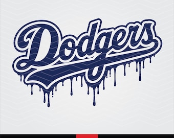 Dodgers SVG PNG, Baseball Drip Svg, Melting Script Font Svg, Sport Shirt Design, Cricut Cut File, Sublimation Files