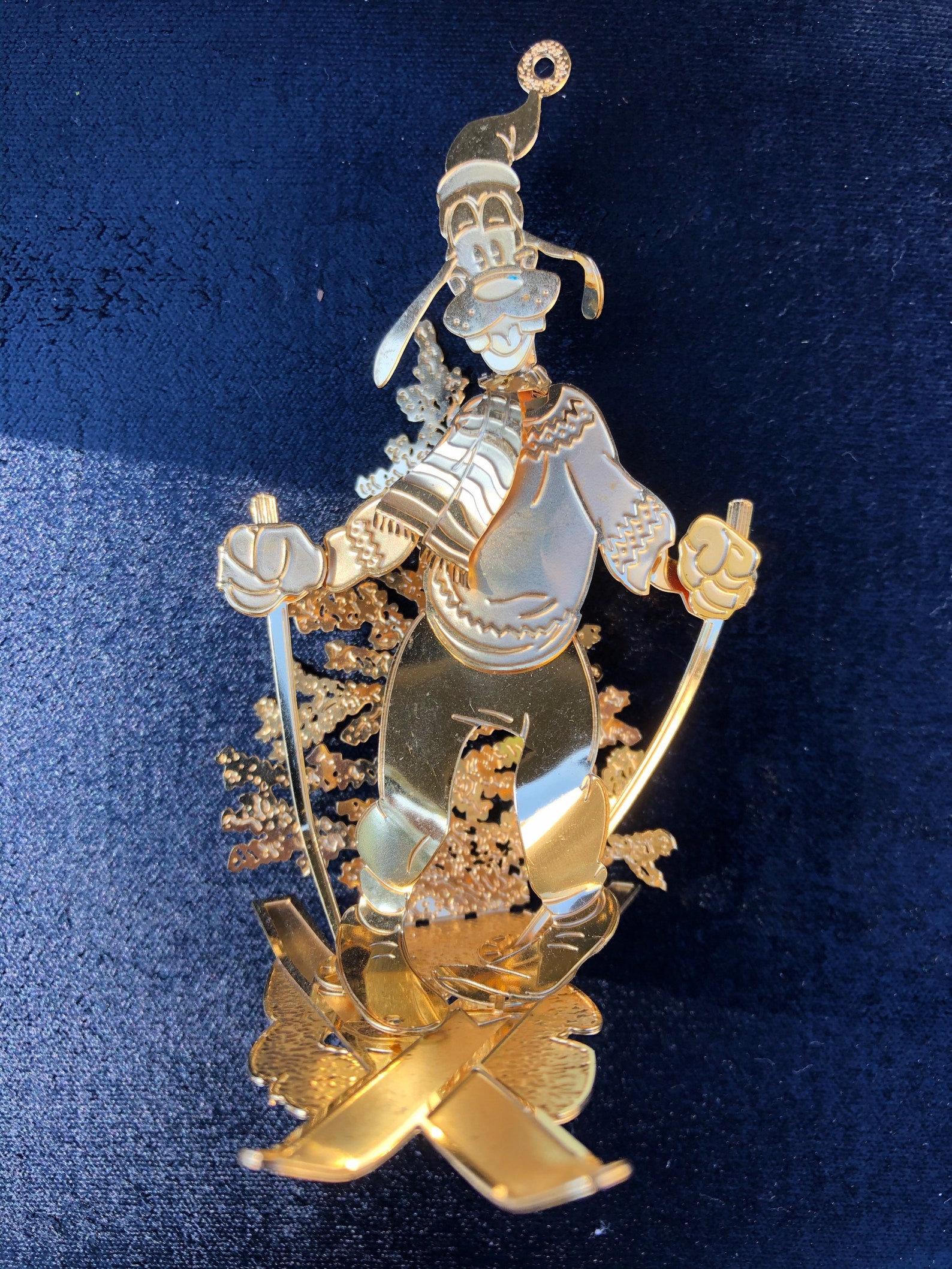 Disney Danbury Mint Goofy 23k Gold Plated Christmas Tree Etsy