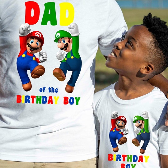 Super Mario Birthday Boy Shirts