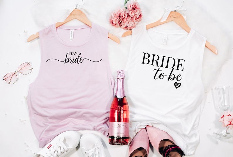 Bridesmaid Tank Top Bride Squad Bride Shirts Bridal Part Team Bride Shirt Bachelorette Shirts Bride Bridesmaid Gift Maid Of Honor
