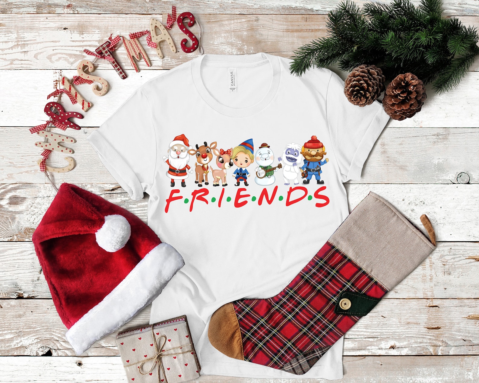 Friends Christmas Shirt Kids Christmas Shirt Matching Etsy