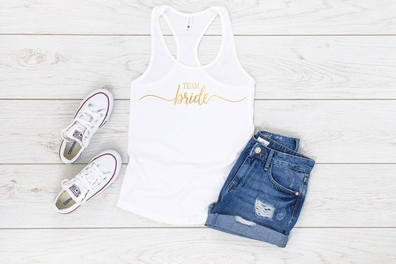 Bridesmaid Tank Top Bride Squad Bride Shirts Bridal Part Team Bride Shirt Bachelorette Shirts Bride Bridesmaid Gift Maid Of Honor