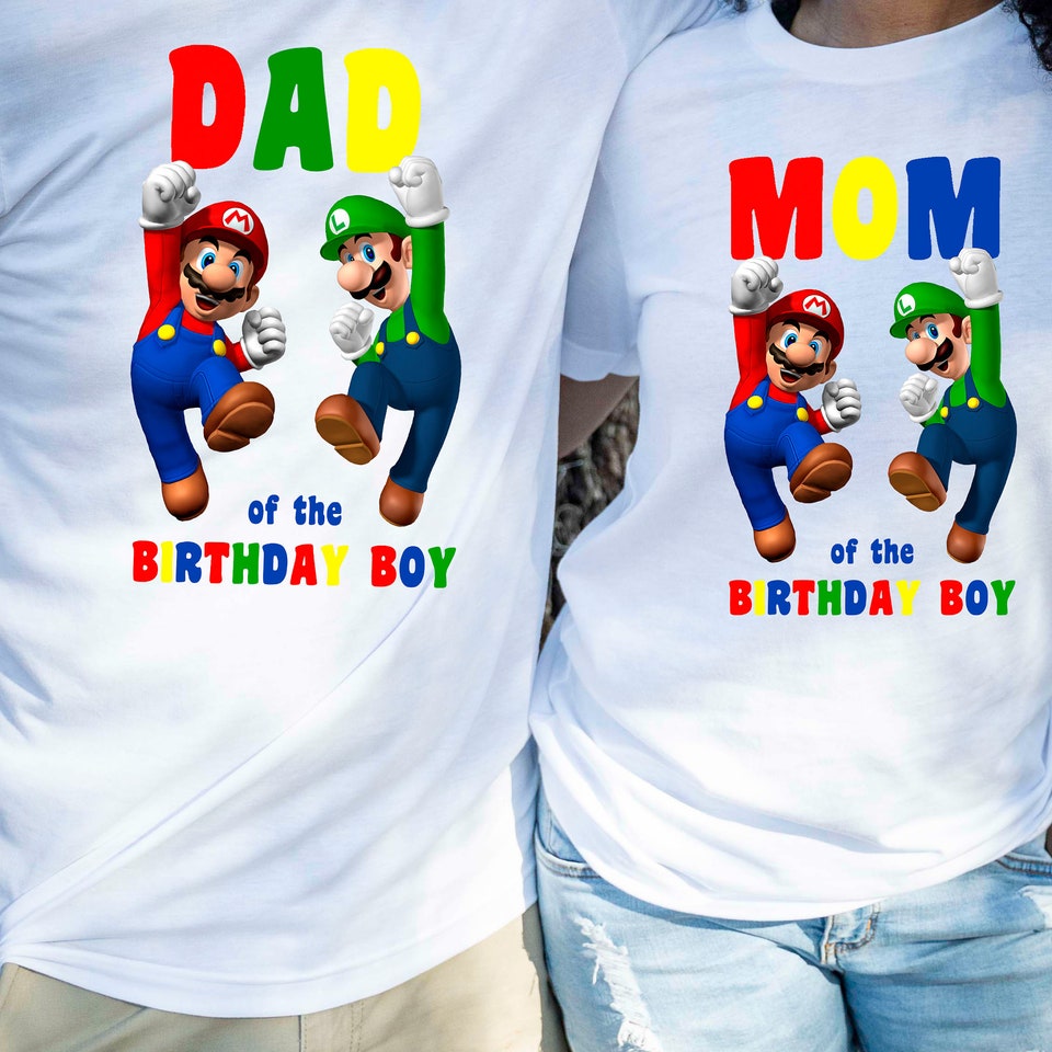 Super Mario Birthday Boy Shirts