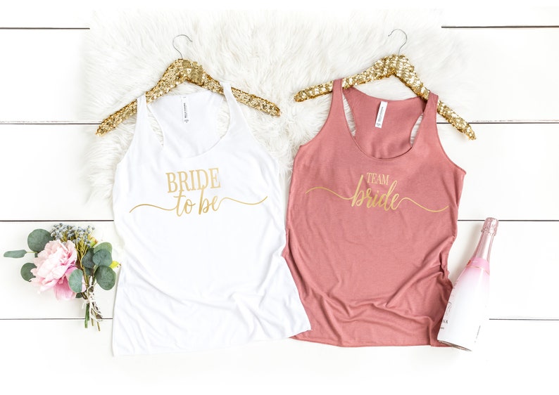 Bridesmaid Tank Top Bride Squad Bride Shirts Bridal Part Team Bride Shirt Bachelorette Shirts Bride Bridesmaid Gift Maid Of Honor