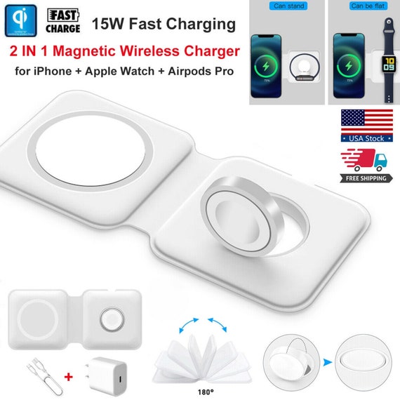 Magsafe Apple Wireless Charger Pad Duo 2in1 Etsy
