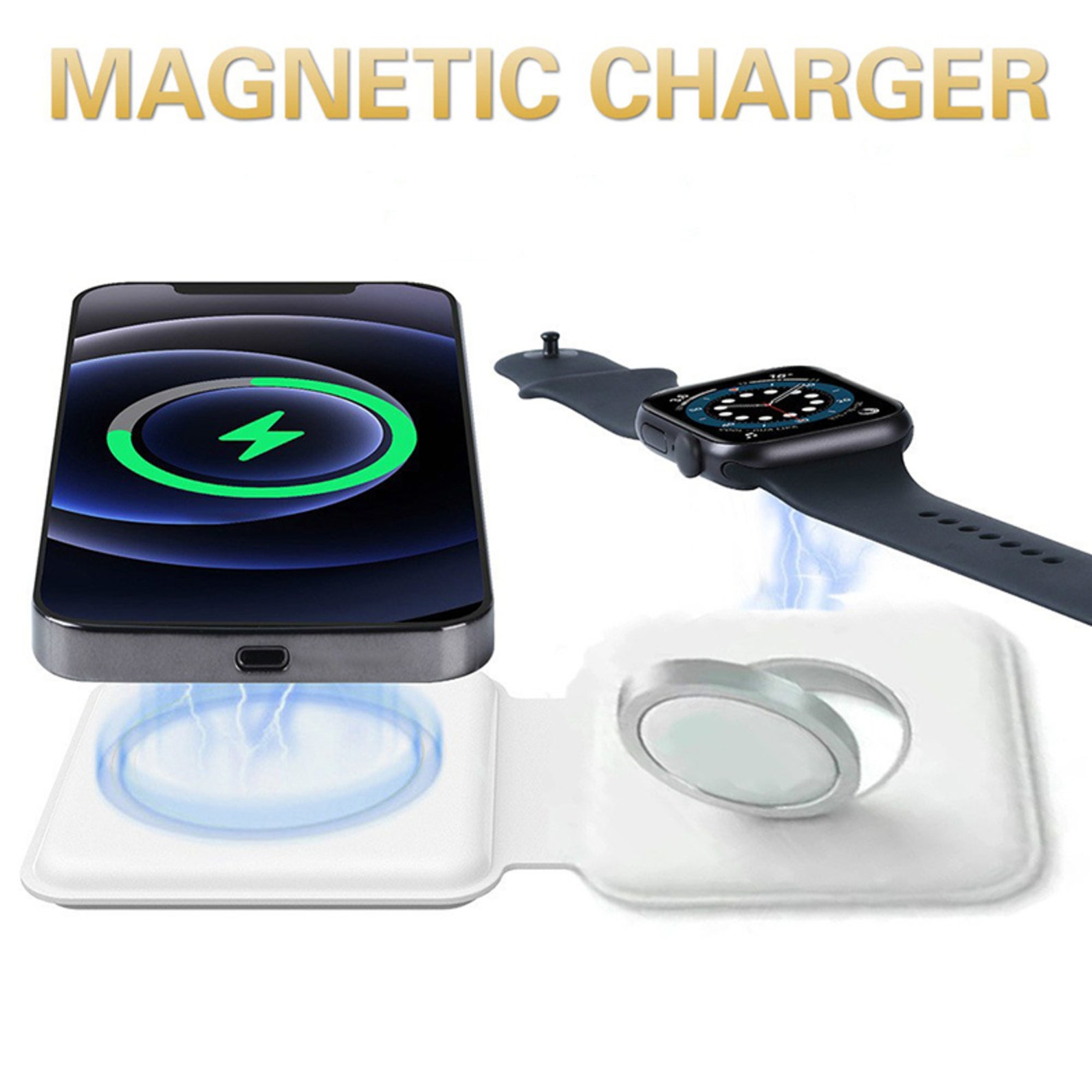 Magsafe Apple Wireless Charger Pad Duo 2in1 Etsy