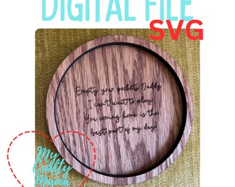 Papa Tasche Tablett SVG-Datei - Laser geschnittene Catchall Designs (Digitale Datei)