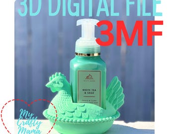 Hen on Nest 3MF File – Bath and Body Works and Soft Soap cover