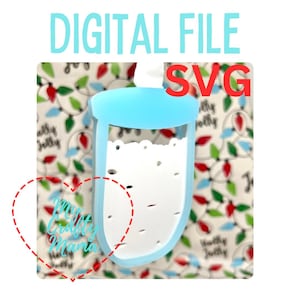 Sourdough Starter Christmas ornament wide mouth set  SVG file includes two jar types for cutting on glowforge laser or cricut, silhouette