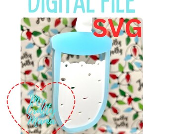 Sourdough Starter Christmas Ornament SVG File: Wide Mouth Jar Set (Digital File)