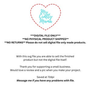 May include: A digital file graphic with the text "My Crafty Mama" inside a red heart outline. Additional text includes "DIGITAL FILE ONLY" and other details about the product.