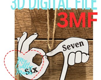 67 Hand Christmas Ornament 3d Printing File