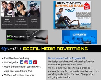 Social Network Advertising - Facebook, Instagram, Twitter, Pinterest, LinkedIn