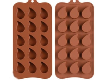 15 drops of chocolate baking utensils DIY handmade dessert cookie mold food grade silicone cake mold