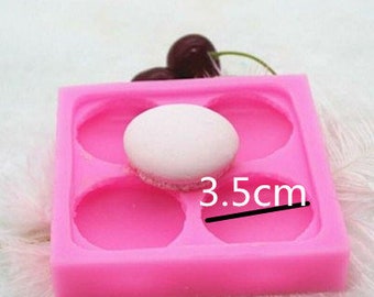 Four-hole macaron cake decoration mold turned sugar silicon mold chocolate mold