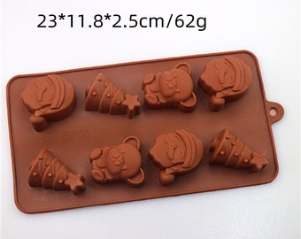 6-cavity Lolly mold Christmas mold, silicone cake mold handmade soap mold DIY mold jelly pudding