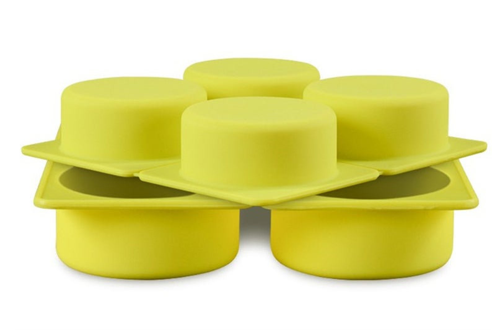 4 Cavity Round Soap Mold Bath Mold Mould Silicone Handcraft Etsy