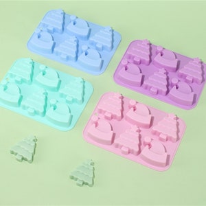 6 -cavity Christmas mold Cake Mould Pudding Chocolate Baking Tray Silicone Mould Mould