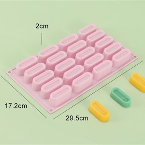 20-cavity retangle  mold Flexible Silicone Mold polymer clay mold Cake Mold Chocolate Mould Biscuit Mold Mousse mold candle candy mould
