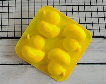 4 cavity cute duck  mold,silicone  mold,food grade mold,cake  mold, toy mold, crafts  supplies,