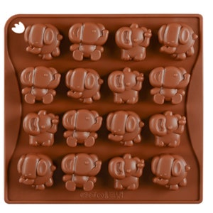 16-cavity elephants  New baking tool DIY chocolate mold shaped handmade soap ice cube mold