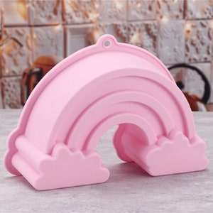 Big Rainbow chocolate mold cake mold food baking mold,Child toy mold,food mold,silicone mold