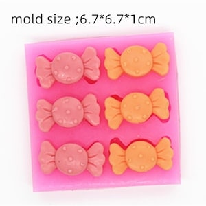 6-cavity  3cm candy mold candle mould Flexible Silicone Mold clay mold Cake Mold Chocolate Mould Resin Mold Candy Mold Mousse mold Bakeware