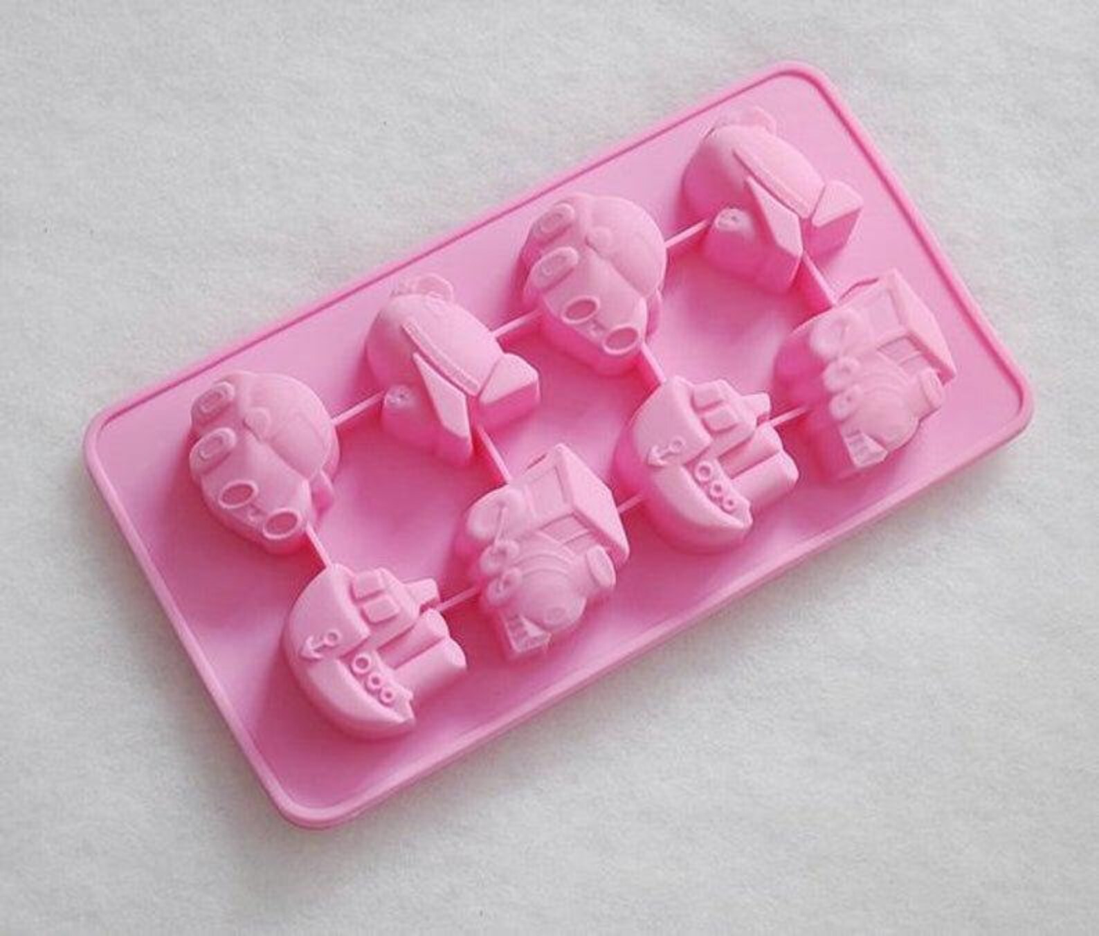 8cavity Vehicle Car Cake Mold Flexible Silicone Choclate Mold Etsy