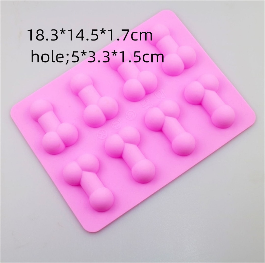 8-cavity Fun Chocolate Mold Silicone Cake Mold Ice Cube Ice Cube Mold ...