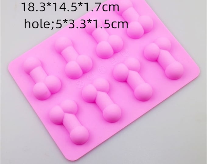 8-cavity fun chocolate mold silicone cake mold ice cube ice cube mold expression graffiti