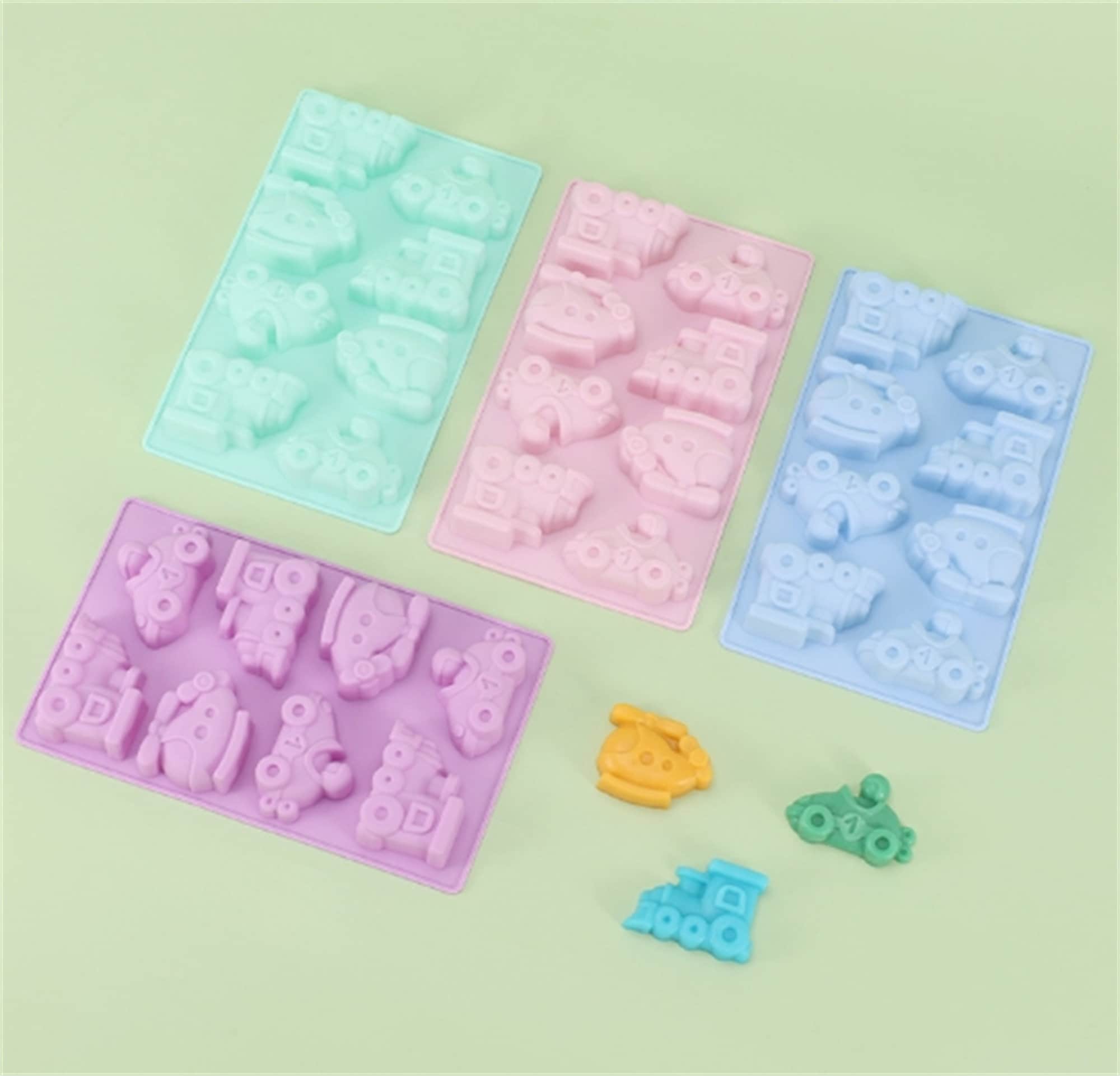 8cavity Bus Plane Car Cake Mold Flexible Silicone Mould for Etsy