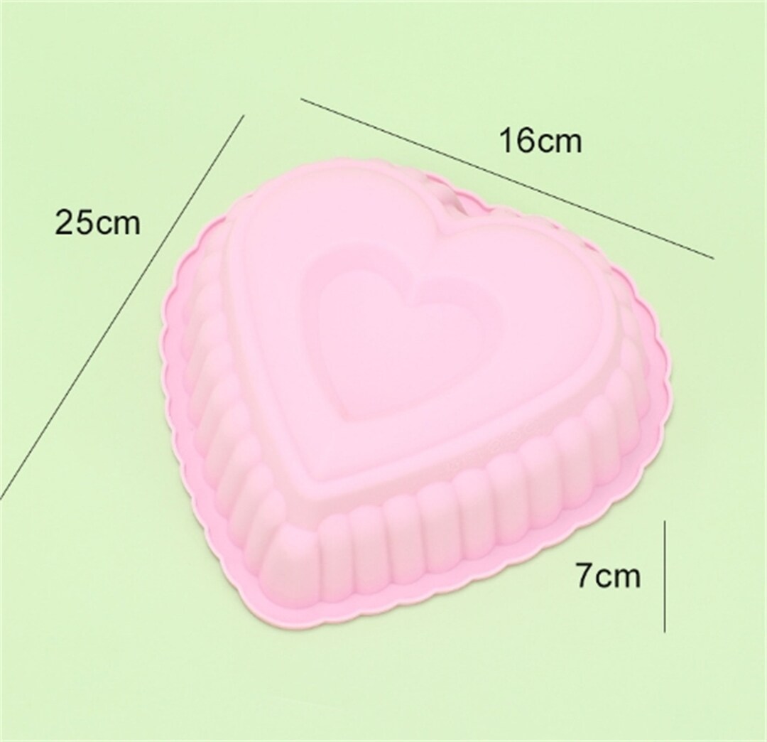 Heart Soap Mold Cake Mold Flexible Silicone Mold Polymer Clay Etsy