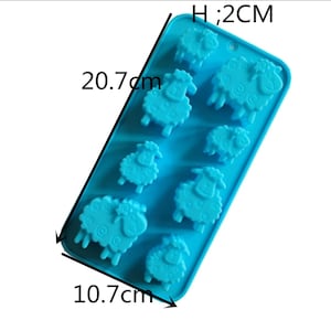 8 cavity sheep Cake mold  cake baking  ice tray silicone chocolate  mold,soap mold