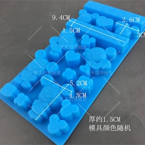 8-cavity mickey Cake Mold Flexible Silicone Choclate Mold Soap Mold Soap Candle Candy