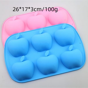 6-cavity apples  baking plate silicone cake mold DIY baking tool creative cake mold