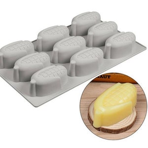 Cake silicone mold 6 cavity corn gel baking equipment Moss cake mold
