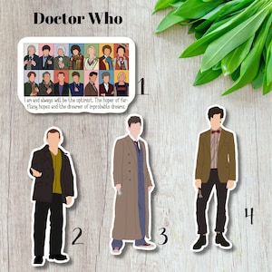 DOCTOR WHO Water Resistant Vinyl Sticker Sci-Fi Time Traveler TARDIS Whovian