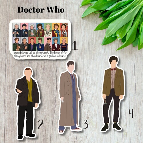 DOCTOR WHO Water Resistant Vinyl Sticker Sci-Fi Time Traveler TARDIS Whovian