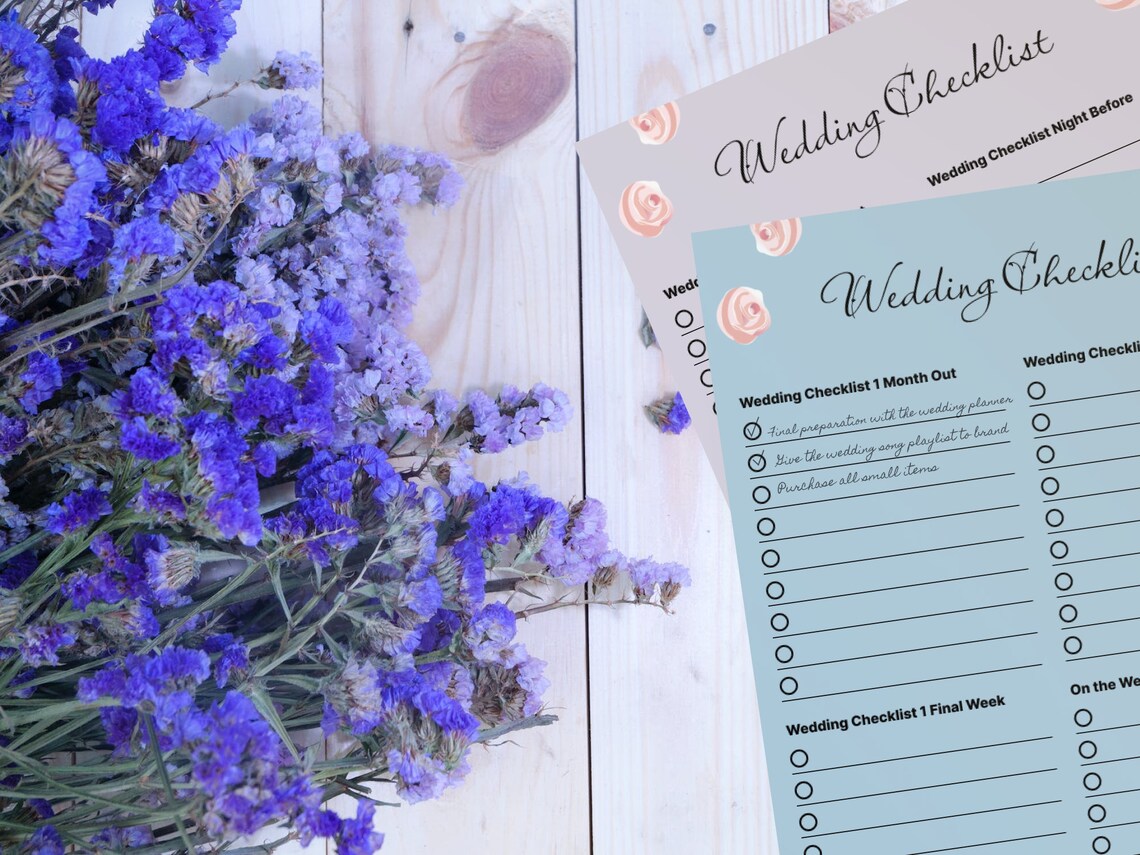 Wedding Planning Checklist | Wedding Planning Printable | Wedding Day ...