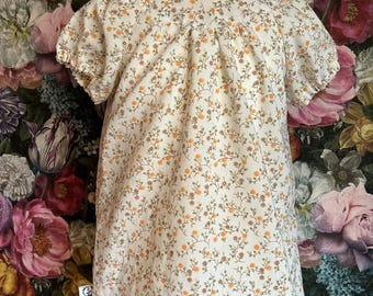 Handmade Vintage-Style Baby Dress – Upcycled 12-18 Months – Eco-Friendly Toddler Outfit – Unique Sustainable Baby Clothing