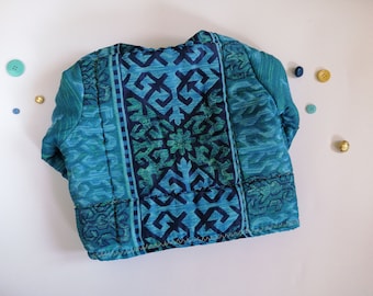 Upcycled Quilted Spring Baby Toddler Jacket Made to Order Size Newborn - 3 Years