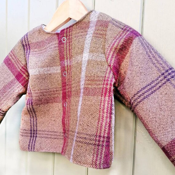 ButtonsforBeans Tweed Jacket Eco-friendly Upcycled Toddler Coat Country Style