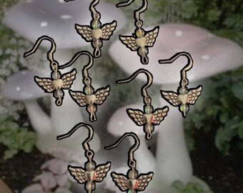 Angel heart earrings
